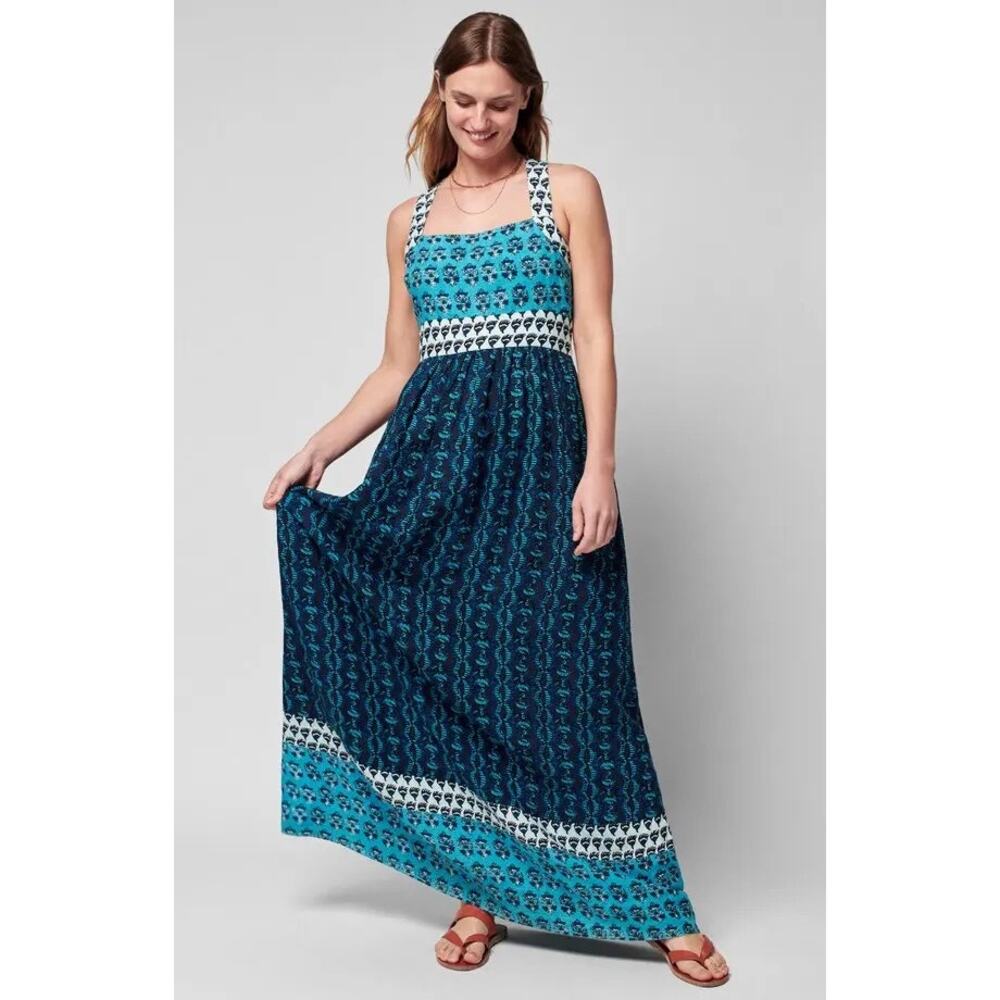 Faherty Gracie Linen Maxi Dress